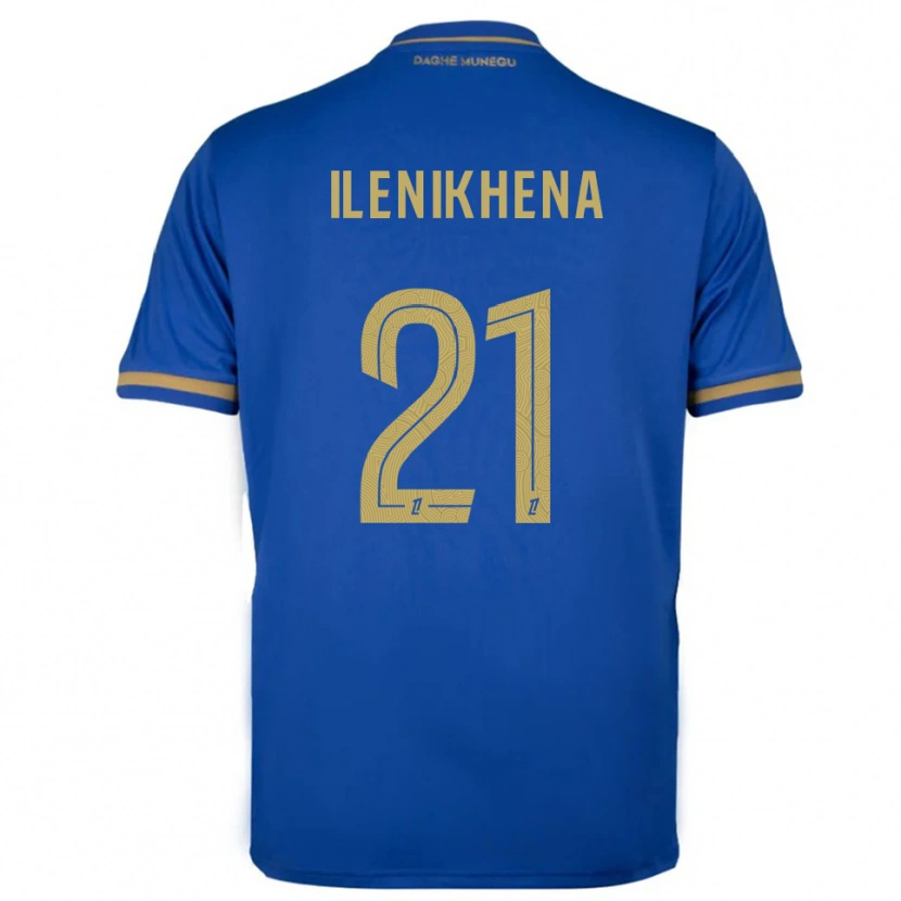 Danxen Homem Camisola George Ilenikhena #21 Azul Dourado Alternativa 2025/26 Camisa