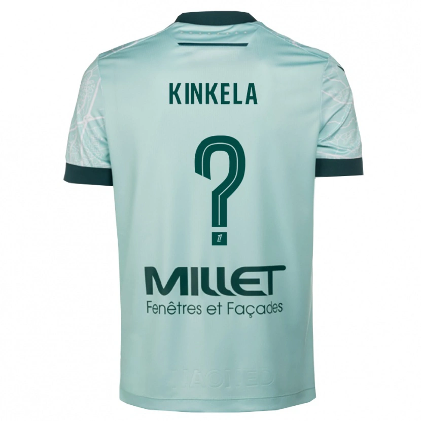 Danxen Homem Camisola Anthony Kinkela #0 Verde Branco Alternativa 2025/26 Camisa