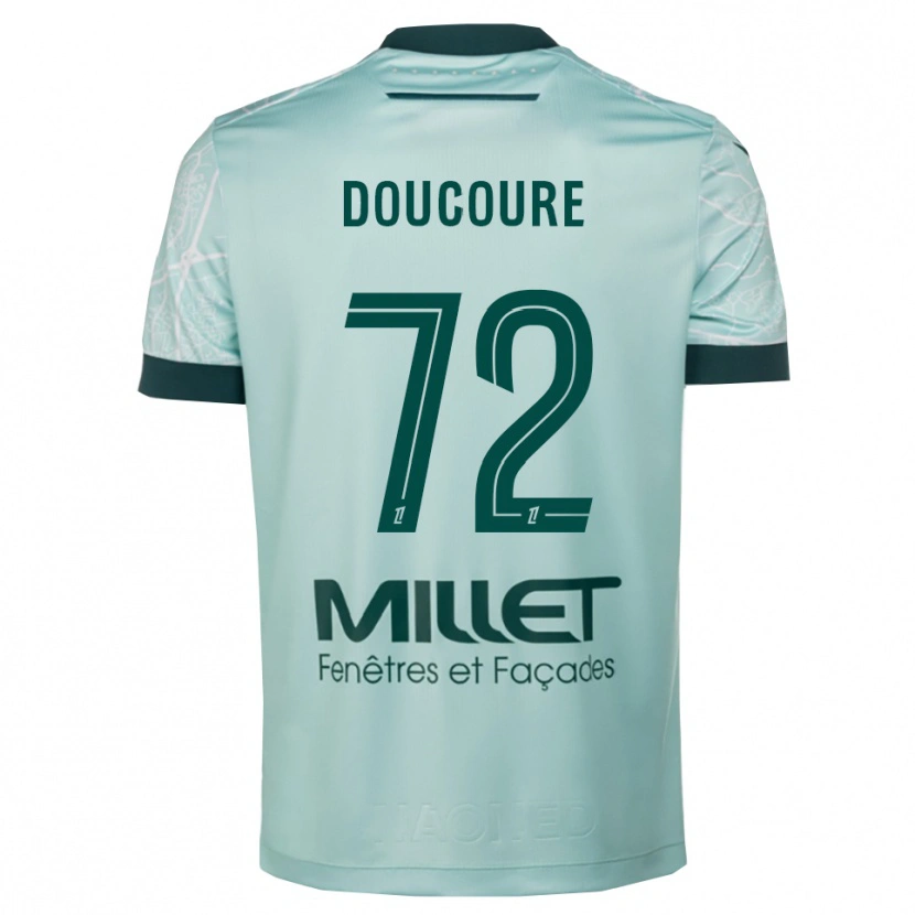 Danxen Homem Camisola Sékou Doucouré #72 Verde Branco Alternativa 2025/26 Camisa