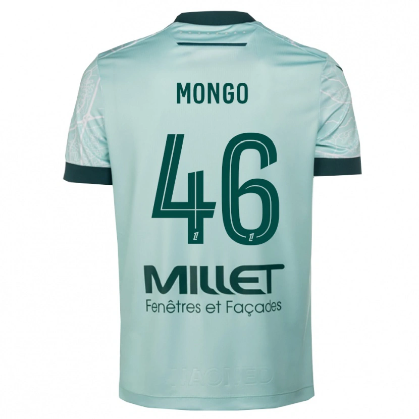 Danxen Homem Camisola Enzo Mongo #46 Verde Branco Alternativa 2025/26 Camisa