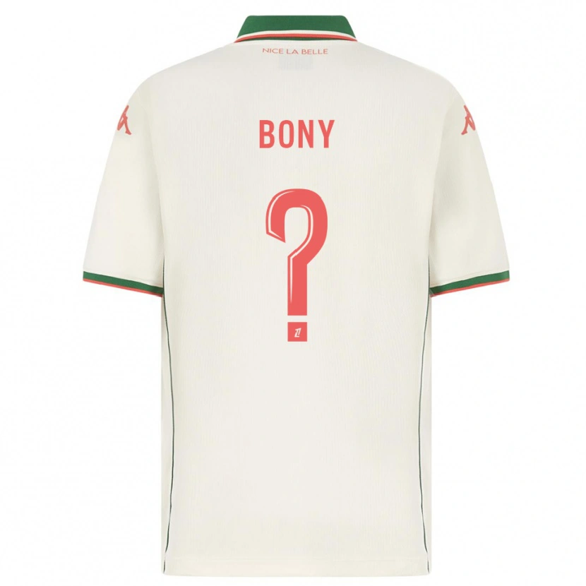 Danxen Homem Camisola Geoffroy Bony #0 Branco Verde Alternativa 2025/26 Camisa