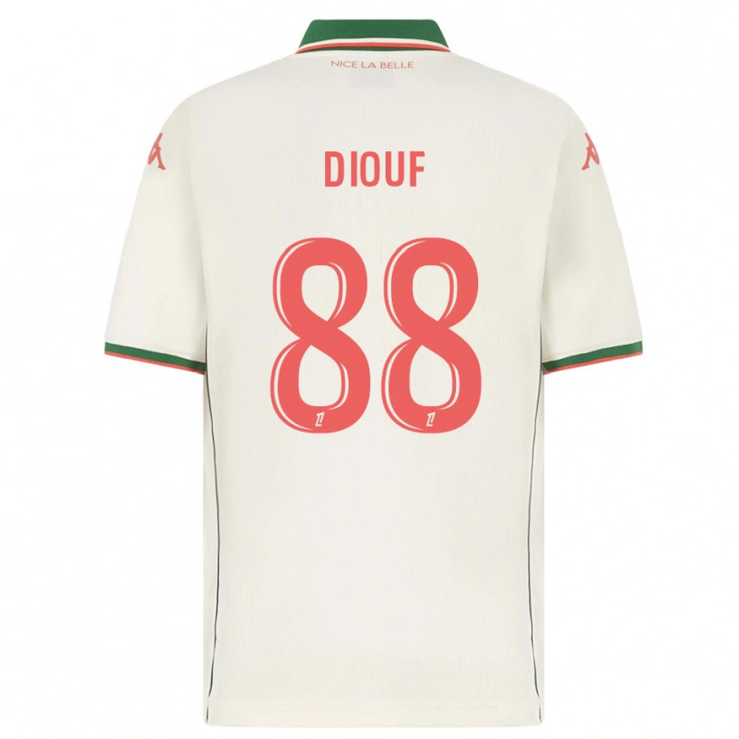 Danxen Homem Camisola Yehvann Diouf #88 Branco Verde Alternativa 2025/26 Camisa