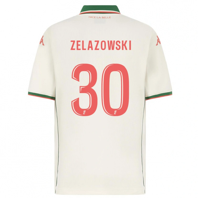 Danxen Homem Camisola Bartosz Zelazowski #30 Branco Verde Alternativa 2025/26 Camisa
