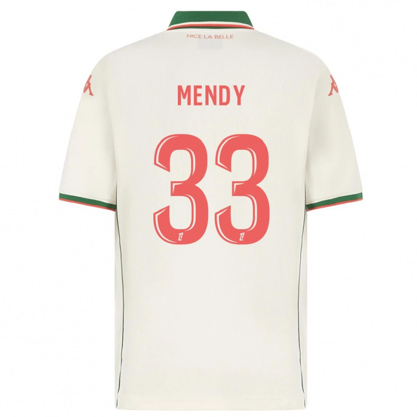 Danxen Homem Camisola Antoine Mendy #33 Branco Verde Alternativa 2025/26 Camisa