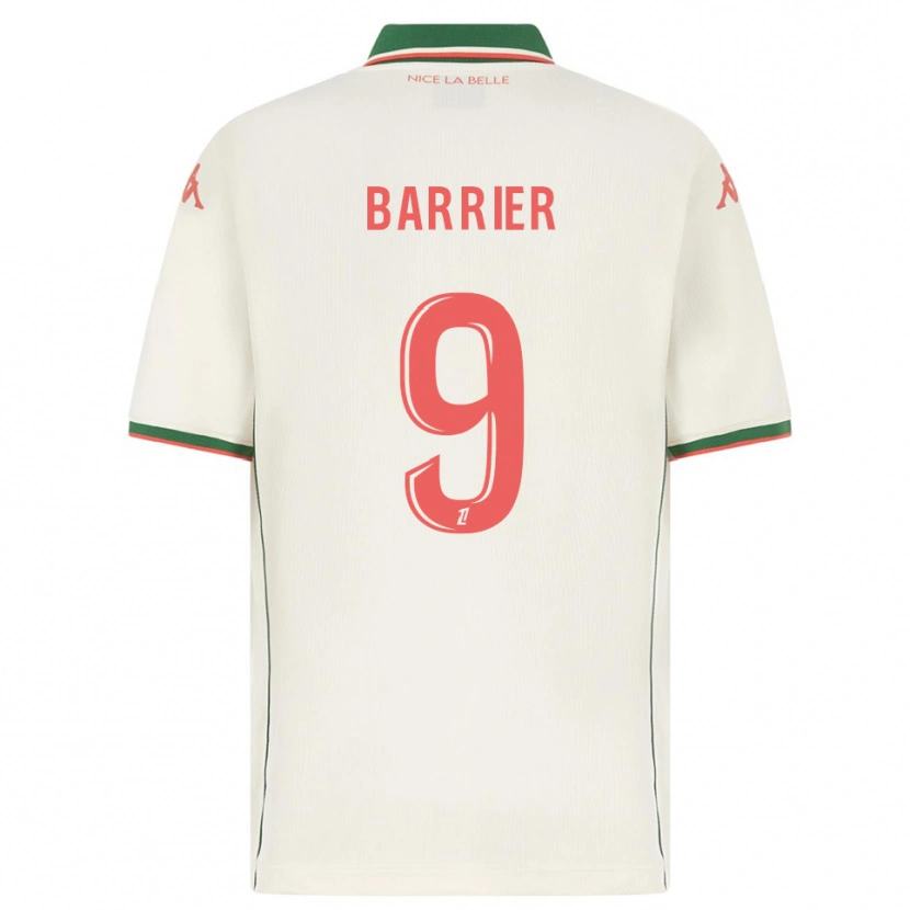 Danxen Homem Camisola Inès Barrier #9 Branco Verde Alternativa 2025/26 Camisa