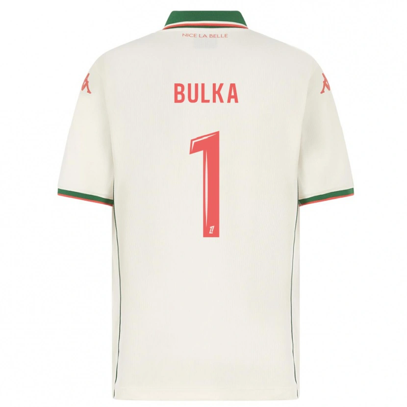 Danxen Homem Camisola Marcin Bulka #1 Branco Verde Alternativa 2025/26 Camisa