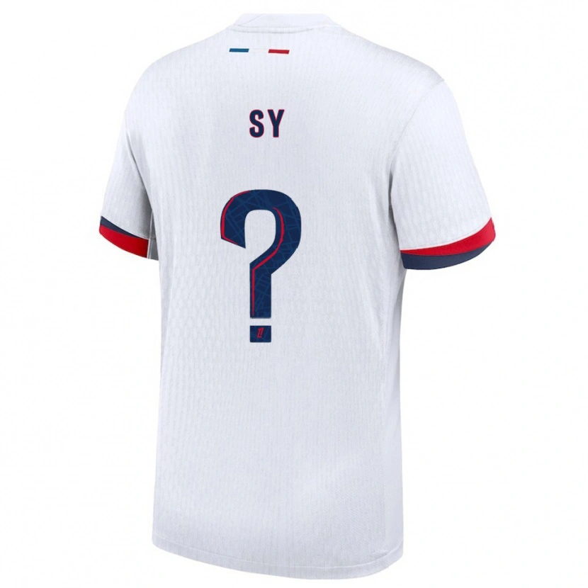 Danxen Homem Camisola Bocar Sy #0 Branco Vermelho Alternativa 2025/26 Camisa