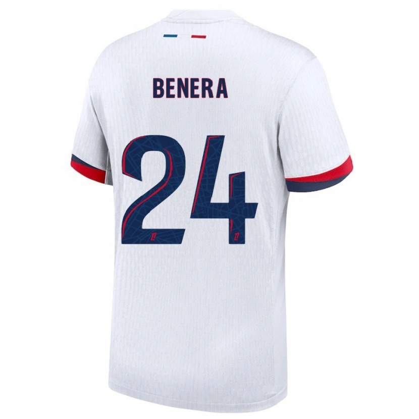 Danxen Homem Camisola Baby Jordy Benera #24 Branco Vermelho Alternativa 2025/26 Camisa