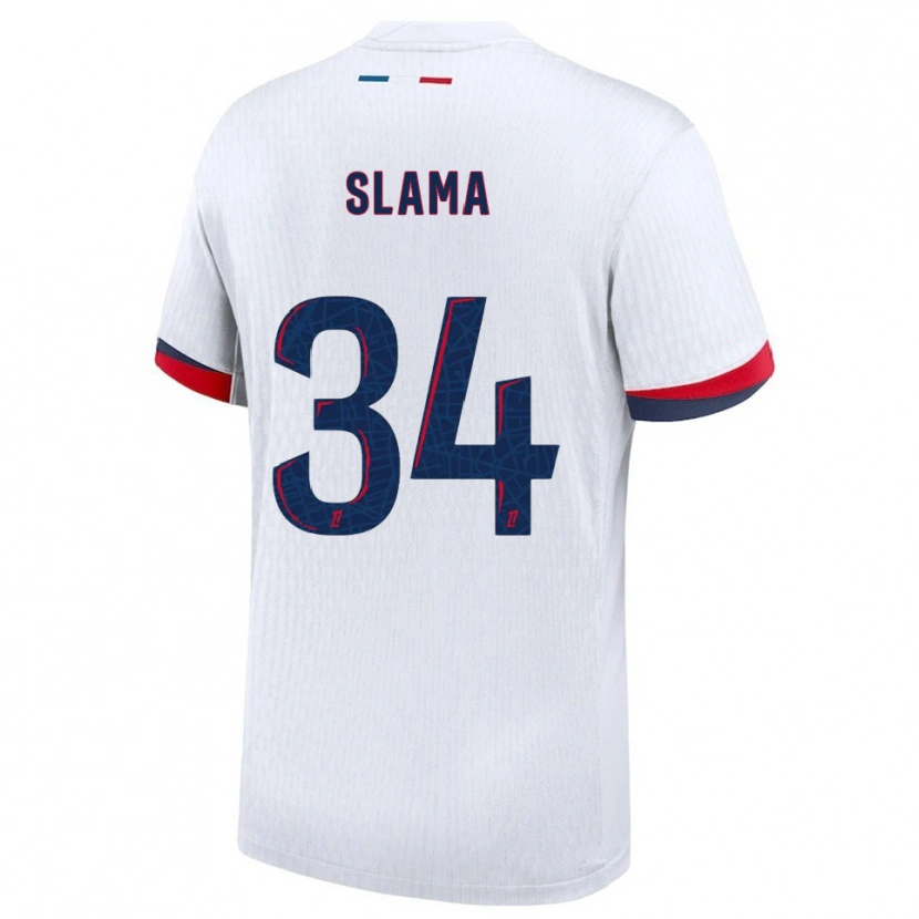 Danxen Homem Camisola Wassim Slama #34 Branco Vermelho Alternativa 2025/26 Camisa