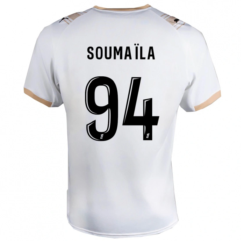Danxen Homem Camisola Soumaïla Sylla #94 Branco Preto Alternativa 2025/26 Camisa