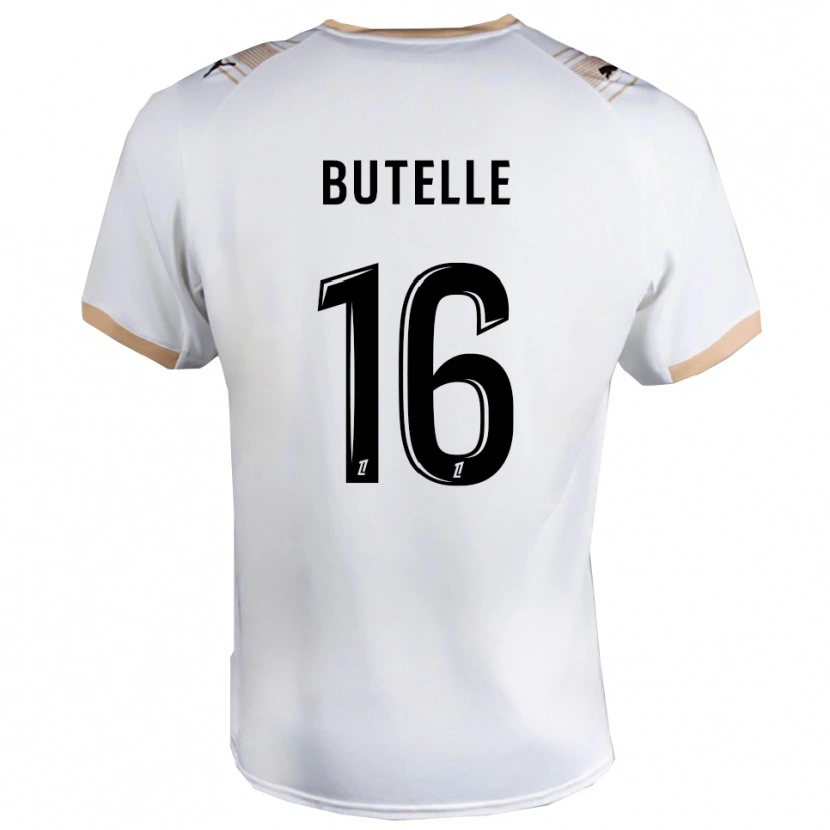 Danxen Homem Camisola Ludovic Butelle #16 Branco Preto Alternativa 2025/26 Camisa