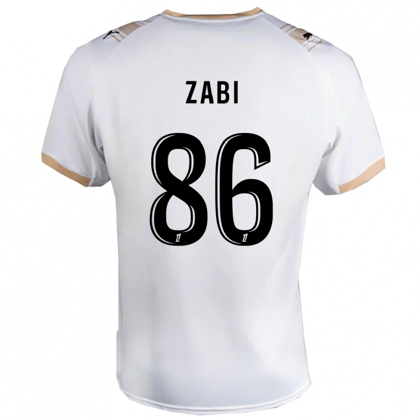 Danxen Homem Camisola Zabi #86 Branco Preto Alternativa 2025/26 Camisa