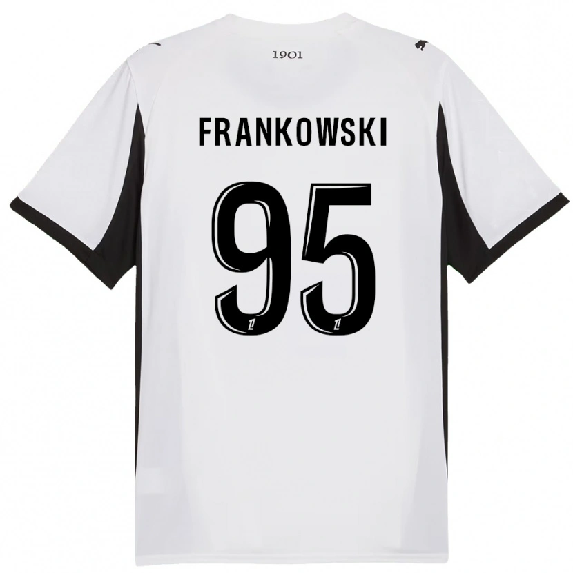 Danxen Homem Camisola Przemyslaw Frankowski #95 Branco Preto Alternativa 2025/26 Camisa