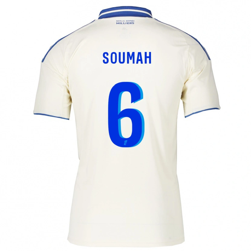 Danxen Homem Camisola Mohamed Soumah #6 Champagne Azul Alternativa 2025/26 Camisa