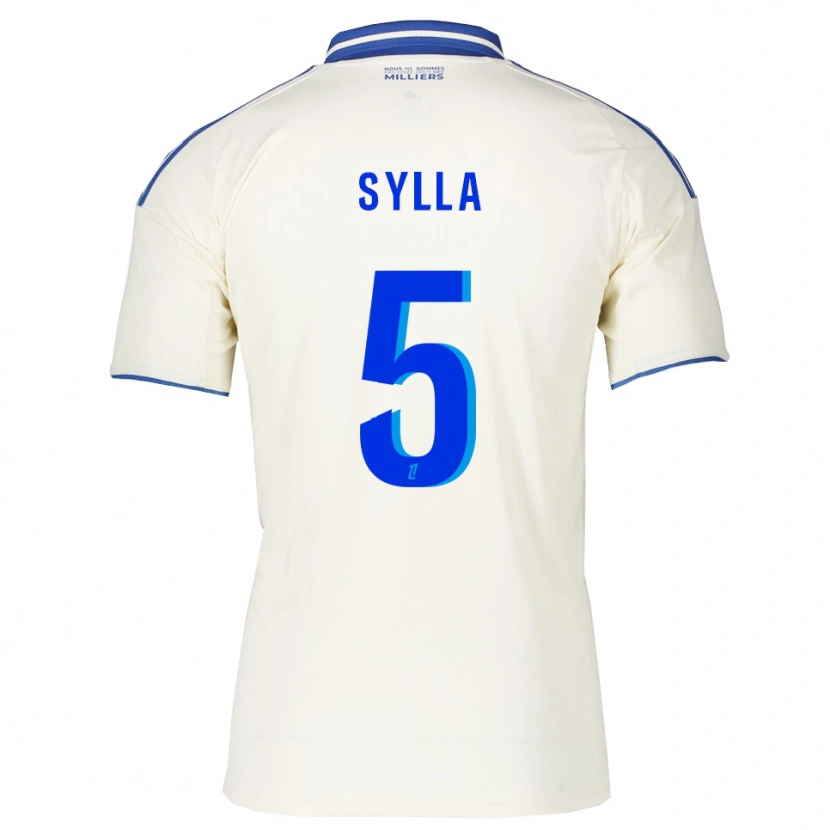 Danxen Homem Camisola Abakar Sylla #5 Champagne Azul Alternativa 2025/26 Camisa