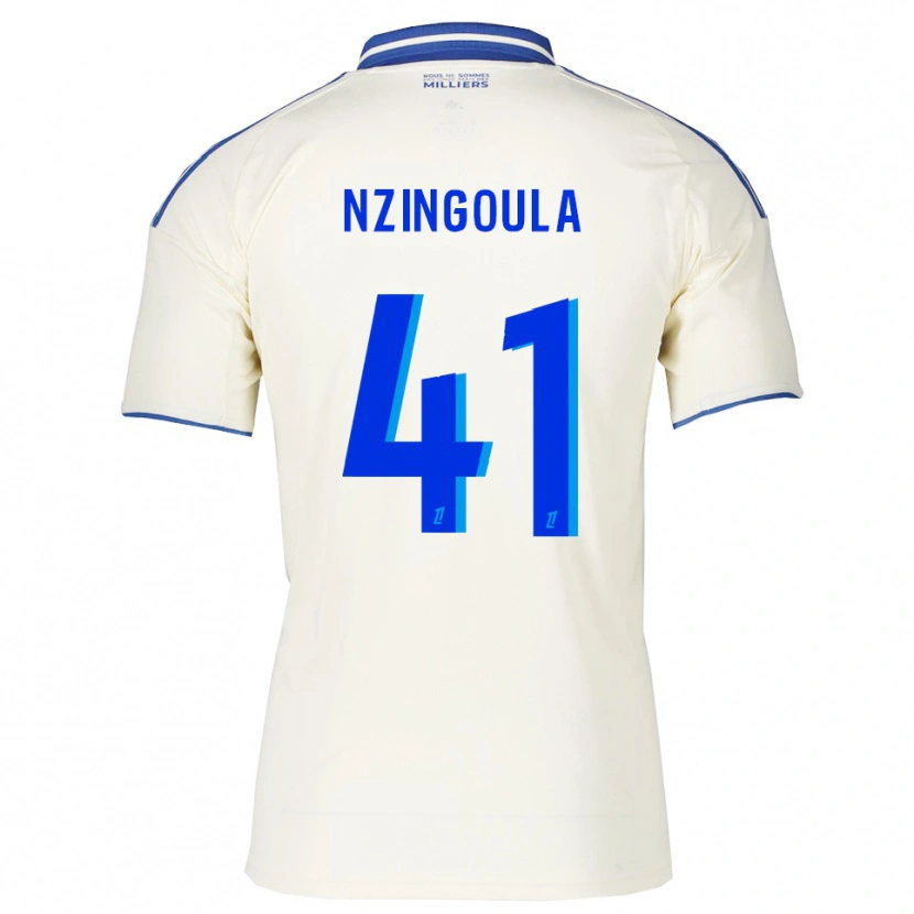 Danxen Homem Camisola Rabby Nzingoula #41 Champagne Azul Alternativa 2025/26 Camisa