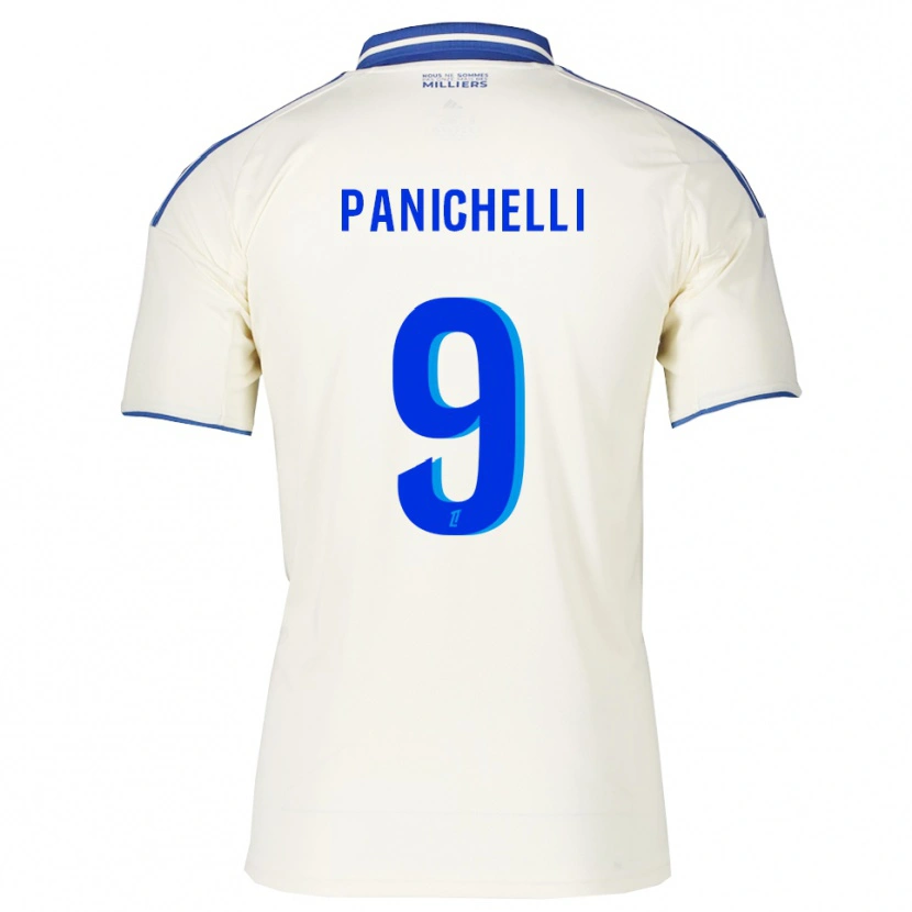 Danxen Homem Camisola Joaquín Panichelli #9 Champagne Azul Alternativa 2025/26 Camisa