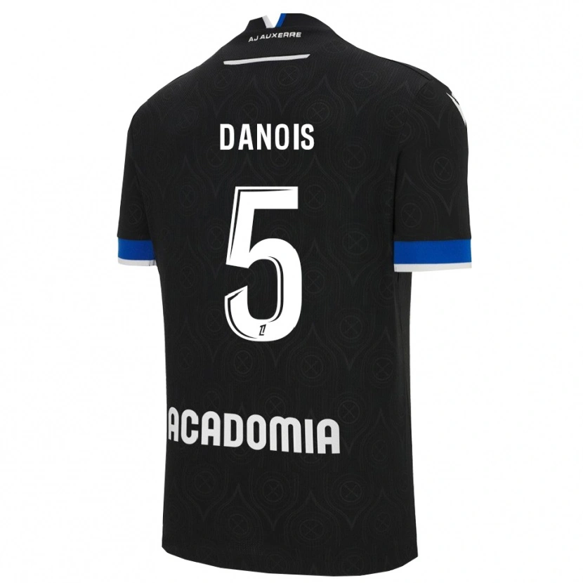 Danxen Homem Camisola Kévin Danois #5 Preto Branco Alternativa 2025/26 Camisa
