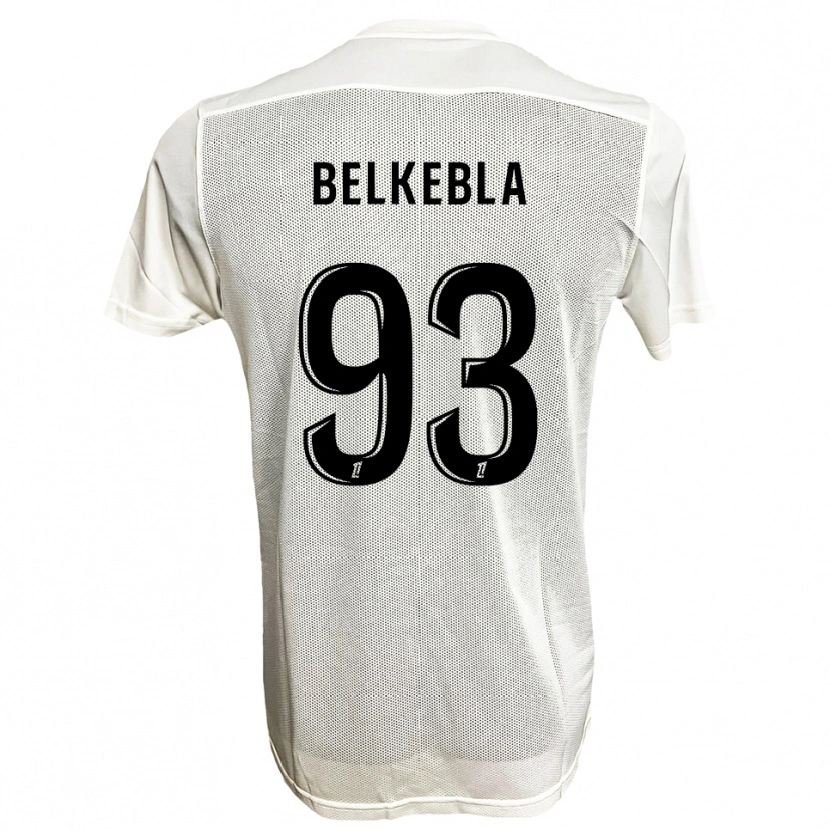 Danxen Homem Camisola Haris Belkebla #93 Preto Branco Alternativa 2025/26 Camisa
