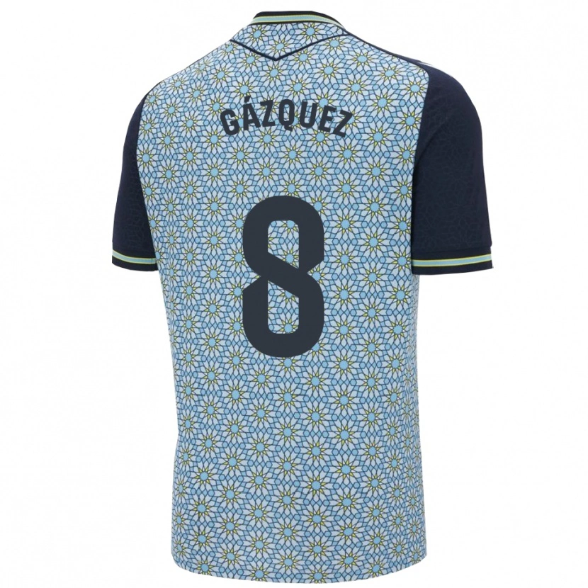 Danxen Homem Camisola Joan Gázquez #8 Azul Marinho Alternativa 2025/26 Camisa