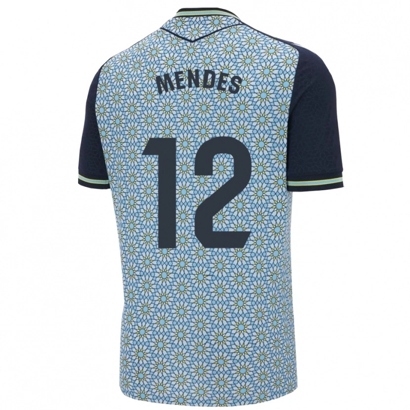 Danxen Homem Camisola Alex Mendes #12 Azul Marinho Alternativa 2025/26 Camisa