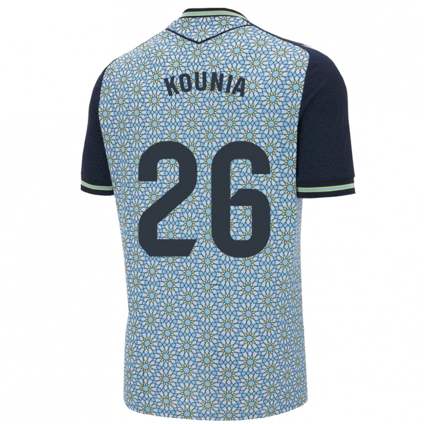 Danxen Homem Camisola Houssam Kounia #26 Azul Marinho Alternativa 2025/26 Camisa