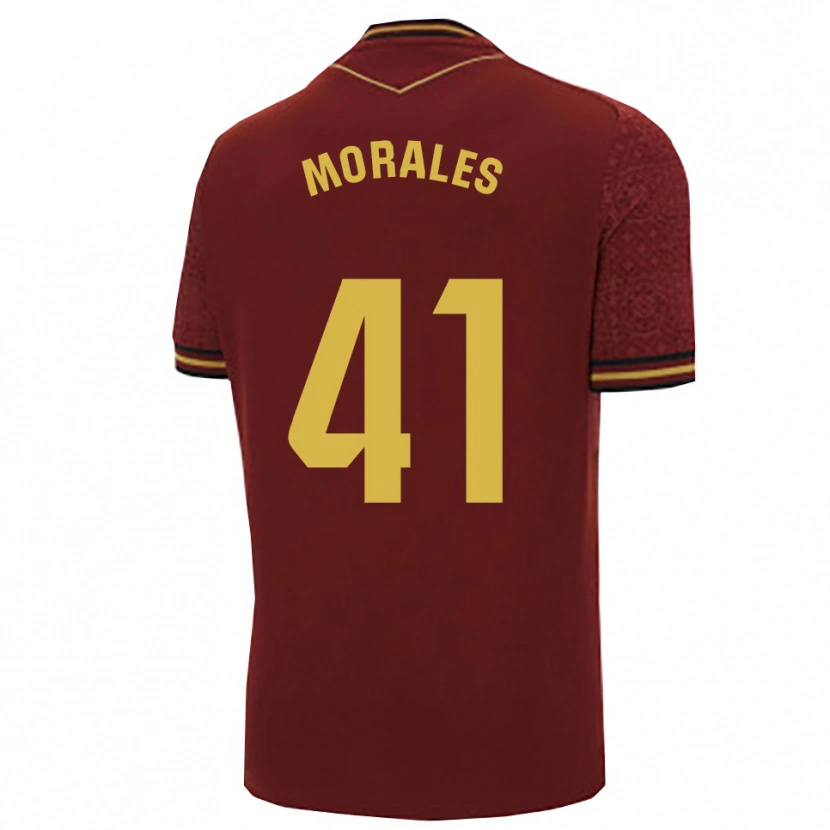 Danxen Homem Camisola Luis Morales #41 Borgonha Dourado Alternativa 2025/26 Camisa