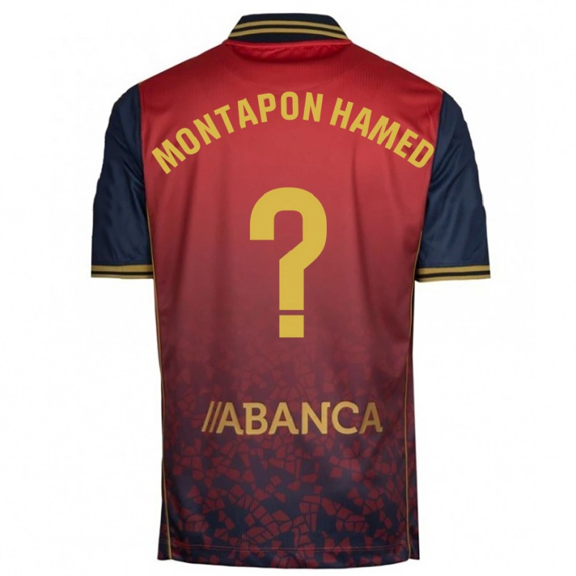 Danxen Homem Camisola Fadil Montapon Hamed #0 Vermelho Marinho Alternativa 2025/26 Camisa