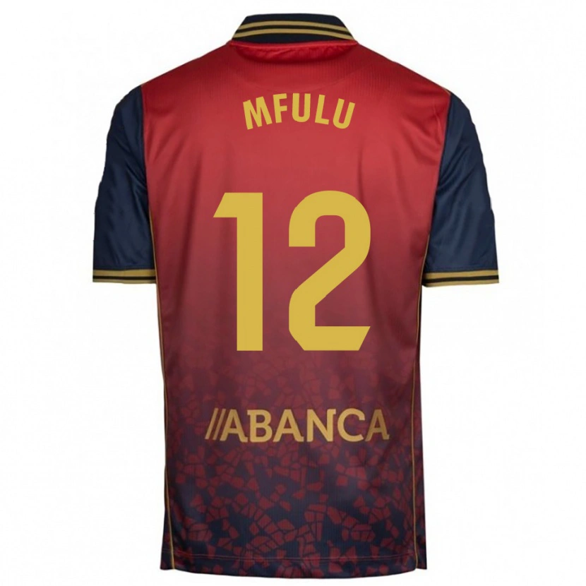 Danxen Homem Camisola Nuke Mfulu #12 Vermelho Marinho Alternativa 2025/26 Camisa