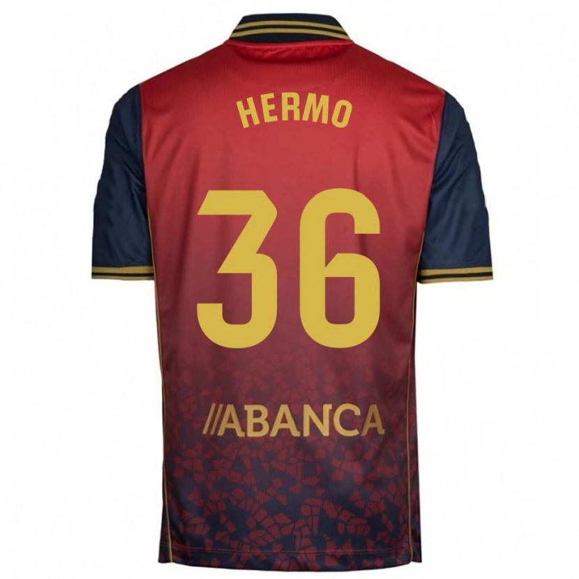 Danxen Homem Camisola Mario Hermo #36 Vermelho Marinho Alternativa 2025/26 Camisa