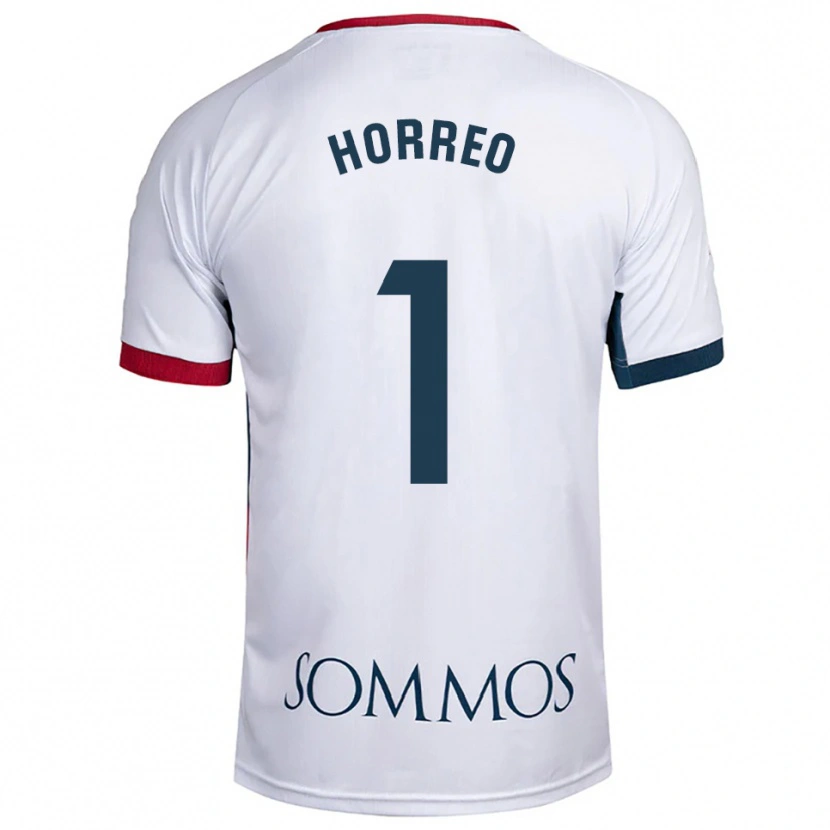 Danxen Homem Camisola Berto Hórreo #1 Branco Vermelho Alternativa 2025/26 Camisa