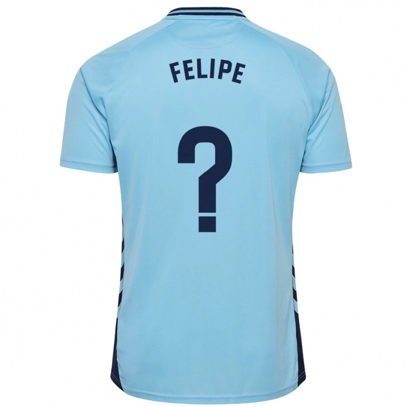 Danxen Homem Camisola Amai Felipe #0 Azul Celeste Alternativa 2025/26 Camisa