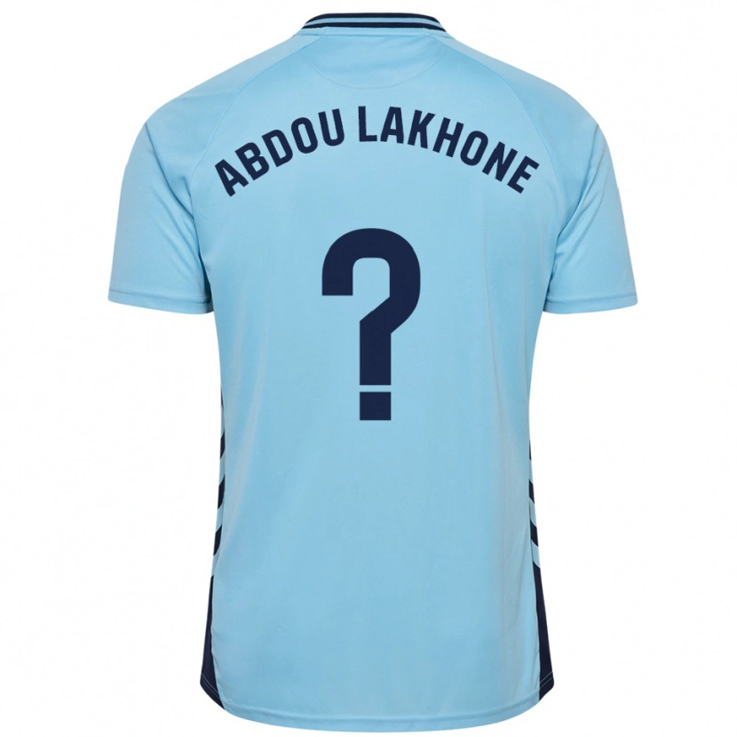 Danxen Homem Camisola Pape Abdou Lakhone #0 Azul Celeste Alternativa 2025/26 Camisa