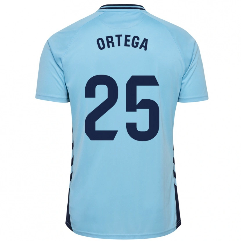 Danxen Homem Camisola Edián Ortega #25 Azul Celeste Alternativa 2025/26 Camisa