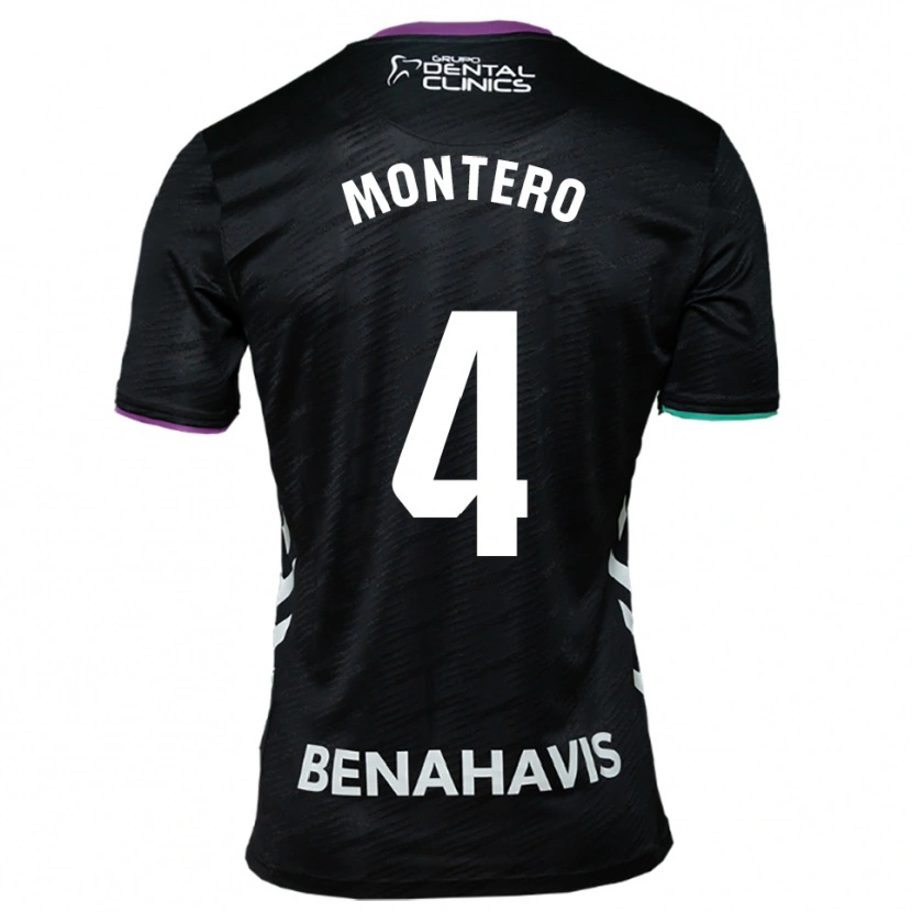 Danxen Homem Camisola Javi Montero #4 Preto Roxo Verde Alternativa 2025/26 Camisa