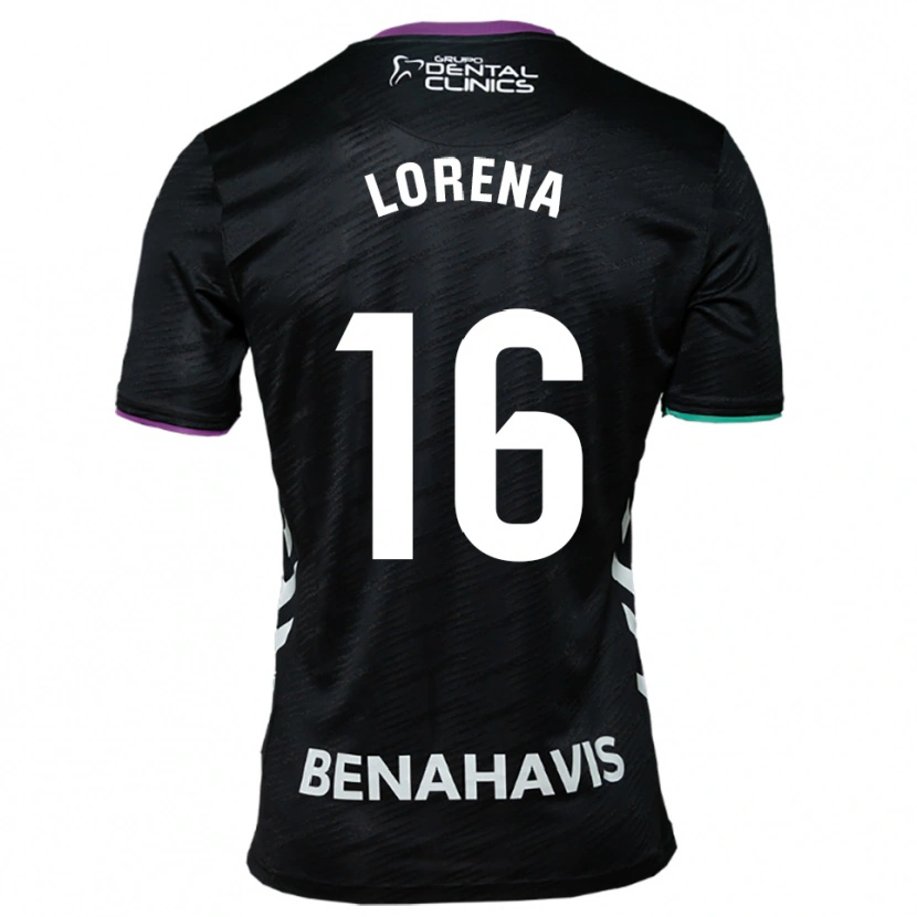 Danxen Homem Camisola Lorena Herrera De Miguel #16 Preto Roxo Verde Alternativa 2025/26 Camisa