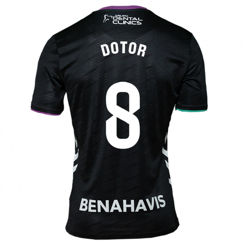 Danxen Homem Camisola Carlos Dotor #8 Preto Roxo Verde Alternativa 2025/26 Camisa