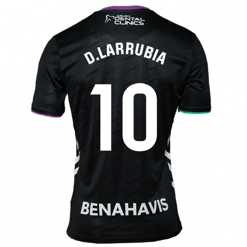 Danxen Homem Camisola David Larrubia #10 Preto Roxo Verde Alternativa 2025/26 Camisa