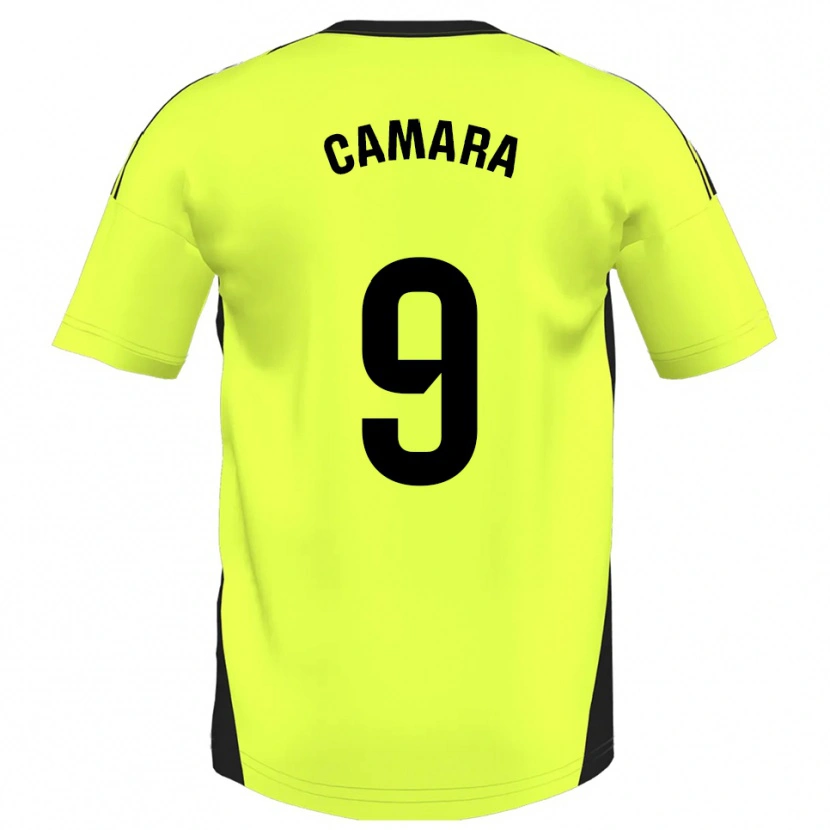 Danxen Homem Camisola Aaron Cámara #9 Amarelo Fluorescente Alternativa 2025/26 Camisa