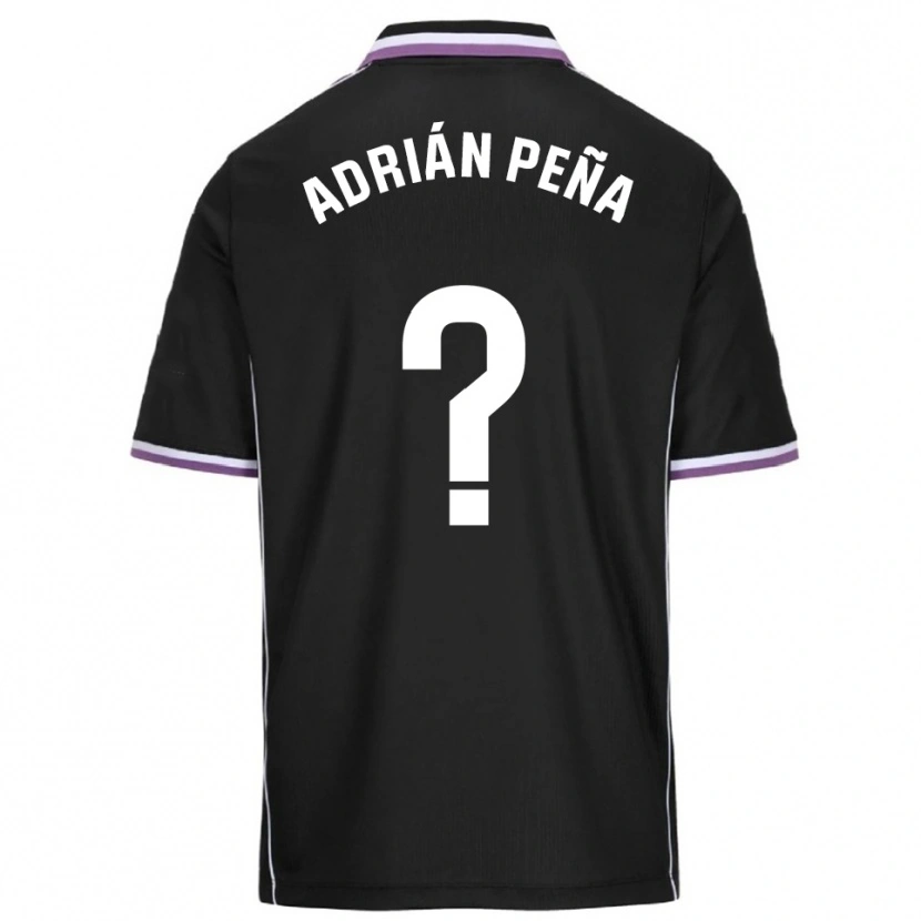 Danxen Homem Camisola Adrián Peña #0 Roxo Preto Alternativa 2025/26 Camisa