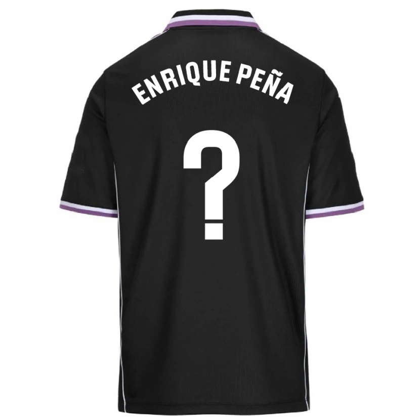 Danxen Homem Camisola Enrique Peña #0 Roxo Preto Alternativa 2025/26 Camisa
