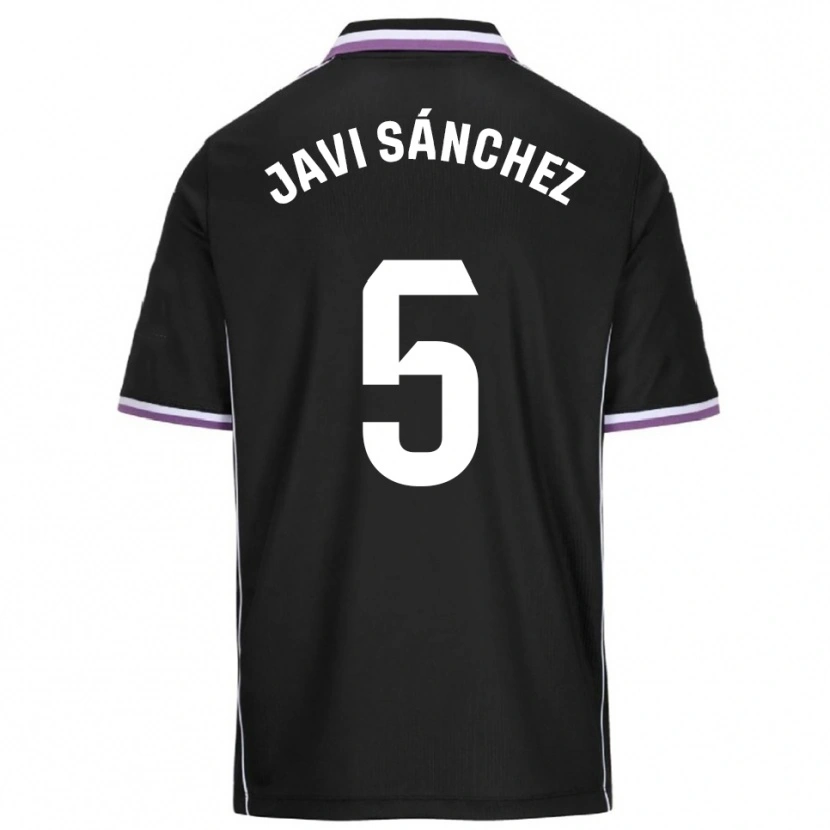 Danxen Homem Camisola Javi Sánchez #5 Roxo Preto Alternativa 2025/26 Camisa