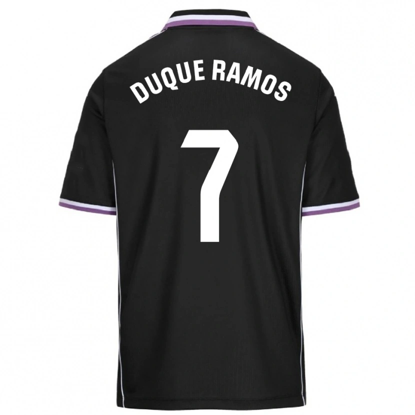 Danxen Homem Camisola Carmen Duque Ramos #7 Roxo Preto Alternativa 2025/26 Camisa