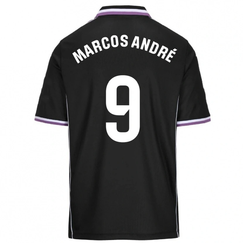 Danxen Homem Camisola Marcos André #9 Roxo Preto Alternativa 2025/26 Camisa