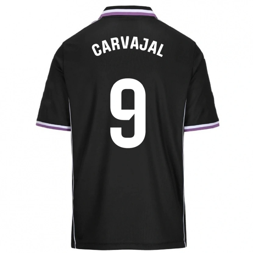 Danxen Homem Camisola Ángel Carvajal #9 Roxo Preto Alternativa 2025/26 Camisa