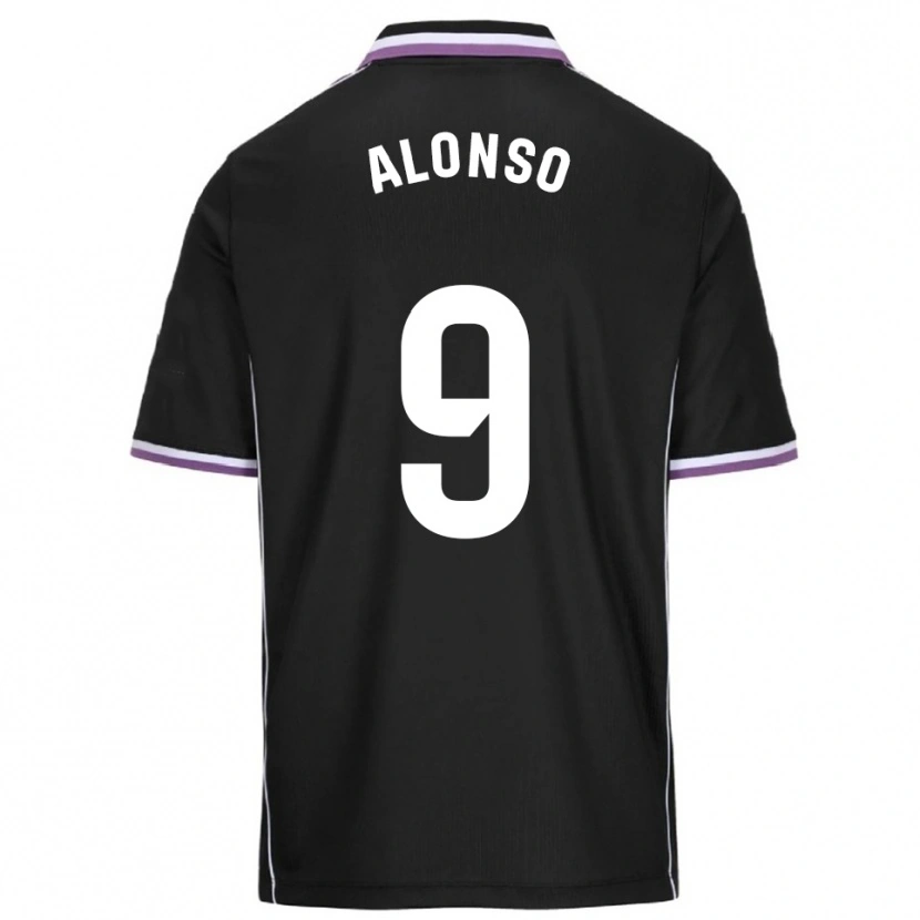 Danxen Homem Camisola María Alonso Hidalgo #9 Roxo Preto Alternativa 2025/26 Camisa