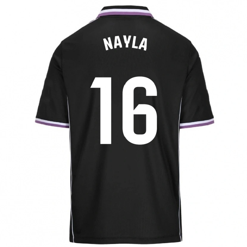 Danxen Homem Camisola Nayla Manrique Pajares #16 Roxo Preto Alternativa 2025/26 Camisa