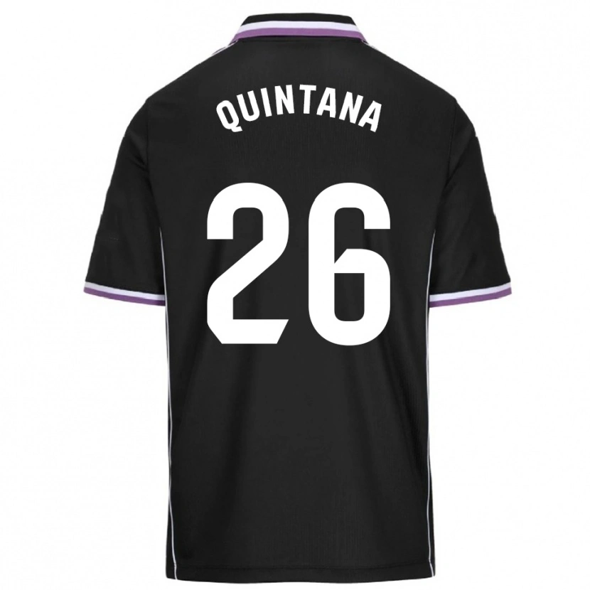 Danxen Homem Camisola Alberto Quintana #26 Roxo Preto Alternativa 2025/26 Camisa