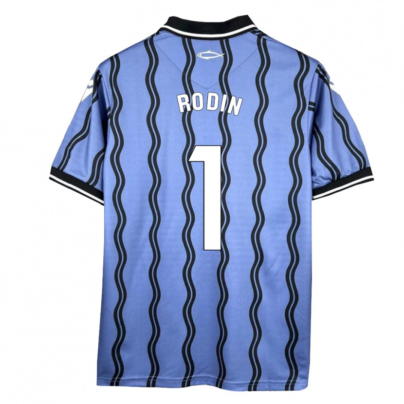 Danxen Homem Camisola Antonio Rodin #1 Azul Escuro Preto Alternativa 2025/26 Camisa