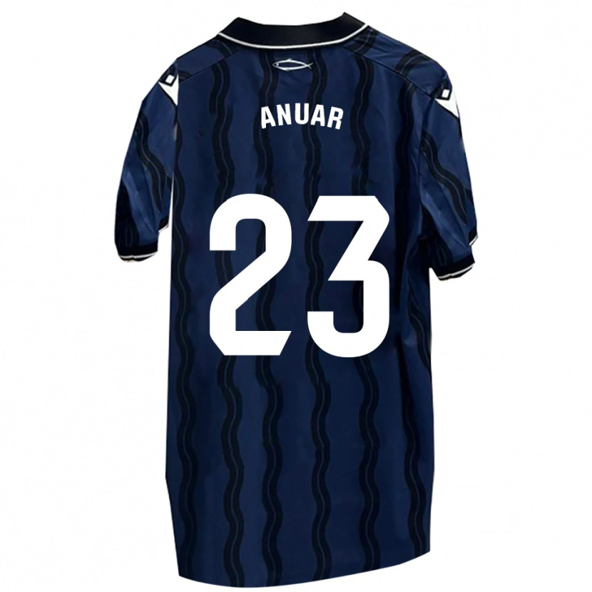 Danxen Homem Camisola Anuar #23 Azul Escuro Preto Alternativa 2025/26 Camisa